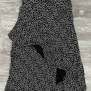 Rachel Zoe Asymmetrical Black and White Skirt